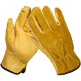 thumbnail image 2 of Guantes de jardinería resistentes para hombres y mujeres, 1 par de guantes de trabajo de cuero resistente a las espinas, guantes de trabajo impermeables, delgados y reforzados (extra grandes) brillar Hogar, 2 of 5
