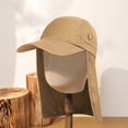 thumbnail image 4 of Eoperou Peaked Hat Unisex Breathable Space-saving Washable Foldable Portable Baseball Hat Neck Protection Camping Climbing Hat for Travel, 4 of 8