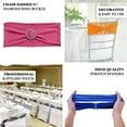 Efavormart 5 Pack Terracotta Stretch Spandex Chair Sash With Silver Diamond Sash Pin Banquet ...