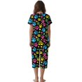 thumbnail image 2 of DISNIMO Dog Paw Printed Women's Pajama Sets Soft Sleepwear Summer 2 Piece Pjs Set Round Neck Tops and Capri Pant Pj Lounge Sets, XL, 2 of 7