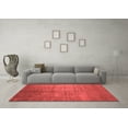 thumbnail image 3 of Ahgly Company Indoor Square Abstract Red Contemporary Area Rugs, 3' Square, 3 of 4