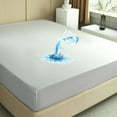 thumbnail image 7 of Light Gray Mattress Protector Waterproof Bed Cover Full Size Mattress Pad Cover 12'' Deep Pocket Fitted Sheet, 7 of 7