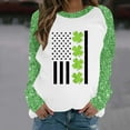 thumbnail image 1 of Qiopertar Mode Femmes Imprimé Col Rond Pull Tops Manches Longues Blouse Confortable Chandail en Molleton Offres de la Semaine Liquidation Moins de 5$ jusqu'à 90 % de Réduction, 1 of 4