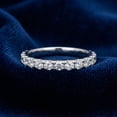 thumbnail image 5 of Pompeii 7/8 ctw Diamond Eternity Ring Stackable French Prong Wedding Band 14k Gold White, 5 of 6