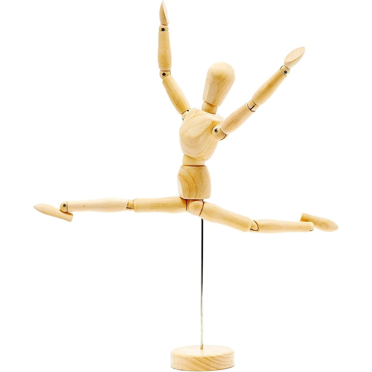Mannequin articulé en bois pour artistes, 5.5/8/12/16 pouces