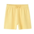 thumbnail image 2 of Lovskoo 6M-2T Toddler Kids Boys Girls Lounge Shorts Trendy Soft Comfy Solid Color Home Sleepwear Casual Shorts Yellow, 2 of 6