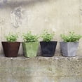 thumbnail image 4 of Root & Vessel Ella Square Planter, Black, 16", 4 of 5