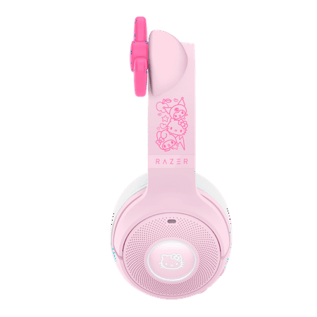 Razer - Kraken Kitty V2 BT Wireless Gaming Headset with Chroma RGB - Hello Kitty Edition - Pink