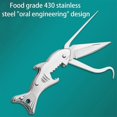 thumbnail image 3 of Bottle Opening Tool 304 Stainless Steel Picnic Multifunctional Gold Multicolor Silver Camping Portable Dolphin Toothpick, 3 of 4