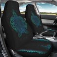 thumbnail image 4 of Xoenoiee Sea Turtle Print Car Front Seat Covers Universal Bucket Seats Protector Car Seat Covers 2 Pieces High Back Design Stretchy Material Car Seat Cover, 4 of 6