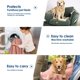 thumbnail image 5 of Alfombrilla de felpa de doble cara, lavable, suave y cálida, funda cómoda para mascotas (perros, sofá, cama, coche, caseta, manta), color rosa, 80 x 100 cm., 5 of 5