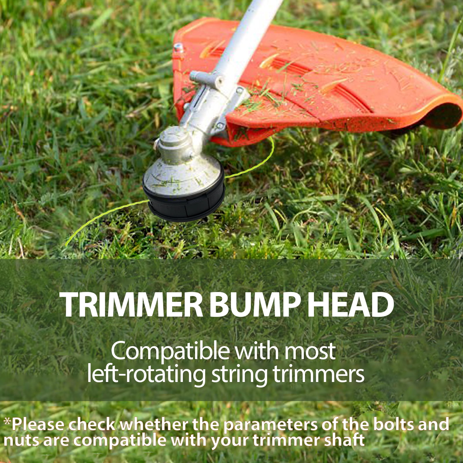 Universal Weed Eater Head, Speed Feed Trimmer Head String Trimmer Head Weed Wacker Head Replacement for Echo, Ego, Dewalt, Stihl, Husqvarna Trimmer Weed Eater, with 14FT/0.095 Trimmer Line-Grey