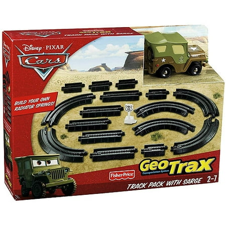 Geotrax Lights - Fisher-Price GeoTrax Pixar Cars Track Pack with Sarge