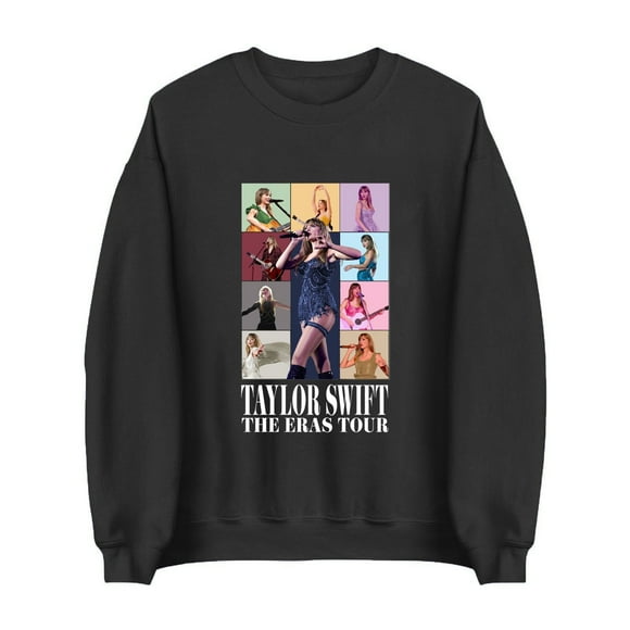 T-Swizzle Concert Women's Letters 1989 Taylor Swift Printing Crewneck Fashionable Versatile Long Sleeve Loose Tops Sweatshirts Outfits, XL