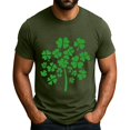 thumbnail image 2 of Men's St. Patrick's Day Shamrock Graphic T Shirt Short Sleeve Casual Clover Tee, 2 of 4