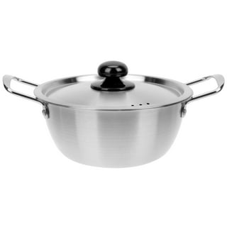 GIANXI Korean Ramen Pot Aluminium Alloy/Stainless Steel Cooking Pots with  Double Handle Gas Universal Soup Stew Pan Cookware