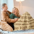 thumbnail image 3 of 10 Year Anniversary Wedding Gifts for Him Her Wife Couple, 10th Anniversary Tin Gifts for Him, Blanket Gifts for 10th Anniversary,10 Years Anniversary Decorations Blanket 60"X 50", 3 of 6
