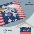 thumbnail image 6 of Independence Day Dish Drying Mats for Kitchen Counter, Red Stripes Star Polka Dots Absorbent Coffee Bar Mat with Non-slip Rubber Backed Quick Drying Dish Rack Pad 12"x16", 6 of 9