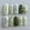 Flower Fake Nails-25, variant on 30 count Koi Press Nails Medium Almond Green Nails Water Droplets with White Flower Koi Fish Design Lucky Full Cover Glue Nails Spring False Nails for Women Manicure Salon Kits