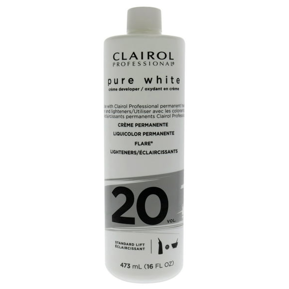 Pure White 20 Volume Creme Developer by Clairol for Unisex - 16 oz Cream