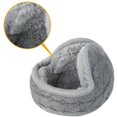 thumbnail image 2 of Orejeras plegables cálidas (cable de punto gris, 2 of 5