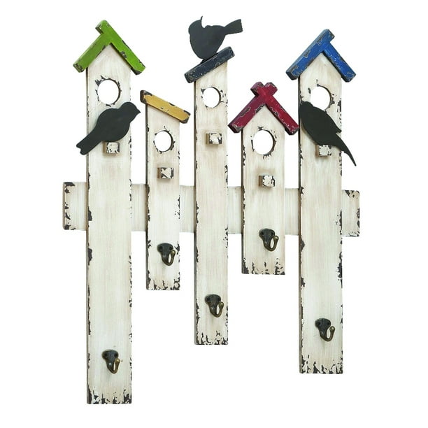 Wd Mtl Wall Hook 22 Inches Width 25 Height Com Wd Mtl Wall Hook 22 Inches Width 25, Birdhouse Wall Coat Rack