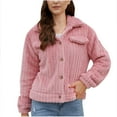 thumbnail image 2 of Aloohaidyvio Women Winter Casual Fuzzy Button Down Long Sleeve Warm Short Crop Jacket Coat, 2 of 6