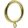 thumbnail image 2 of Curtain Ring Metal 28-Pcs 1.5 Inch Inner Diameter with Eyelets Fit Up to 1 1/4-Inch Rod Large Wire Diameter (Gold-28Pcs), 2 of 5
