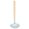 thumbnail image 2 of Ice Colander,Serrated Wooden Handle Ice Ice Fishing Skimmer Serrated Ice Fishing Spoon Proven Performance, 2 of 8