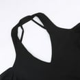 thumbnail image 5 of BUYISI Womens Hollow Bodysuit Long Sleeve Off Shoulder Top Fashionable Hanging Collar Black L, 5 of 9