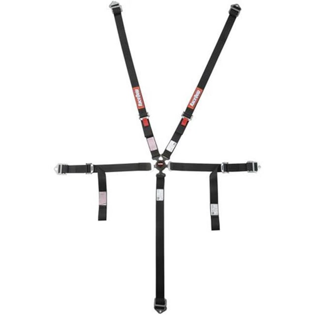 Camlock 5-Point Junior Racing Harnesses, Black