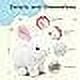 Simulation plush electric small white rabbit pet long hair rabbit white can run and call Best Gift for Friends Kids Adult Birthday Gifts