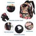 thumbnail image 3 of Rose Leopard Adjustable Shoulder Strap Beach Backpack with Large Capacity, Printed Design, Lightweight, 3 of 6