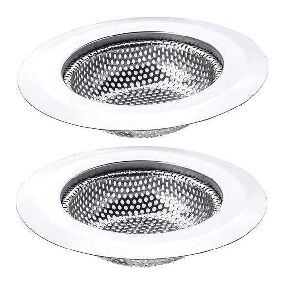 Sink Strainer, Stainless Steel Kitchen Sink Strainer, Wide Edge, Suitable