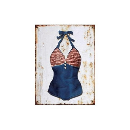 

Mr. MJs Trading IV-W18-GT216 Swimsuit Vintage Metal Wall Decor
