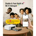 thumbnail image 2 of DYJP M100 4x6'' Photo Printer, Phone Printer 100 Sheets & 3 Cartridges, Full-Color Photo, Portable Instant Photo Printer for iPhone Android, Thermal Dye Sublimation, Wi-Fi Picture Printer 100 Papers, 2 of 9