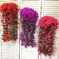 thumbnail image 6 of Hot Home Decorations Alert! 5-Strand Artificial Silk Orchid Bouquet for Indoor/Outdoor Elegance 33.46in Realistic Fake Flowers, the Chosen Gift & Everlasting Floral Charm, 6 of 8
