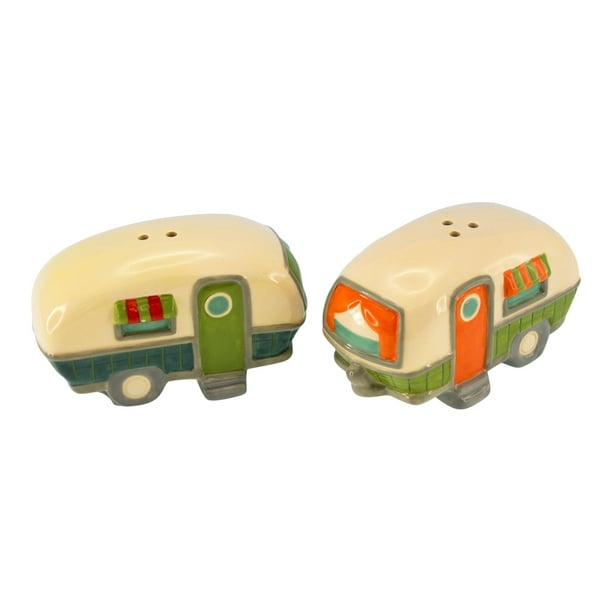 Camping Trip Weekend Getaway Campers RV Salt and Pepper Shaker Set