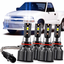 For Chevrolet S10 1996-2000 2001 2002 2003 2004 Led Headlight Bulbs 9006 9005 High&Low Beam White 4pcs