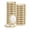Gold, variant on Compact Mirror Bulk, Pack of 24 Double-Sided 1X/2X Magnifying Metal Makeup Mirrors((Round,Gold)