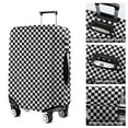 thumbnail image 5 of Black and White Small Checkered Pattern Luggage Cover Fashion Suitcase Cover Baggage Covers Fit 25-28 Inch Luggage (Go Travel), 5 of 5