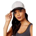 thumbnail image 3 of Collection Eighteen Mixed Media Fabrication Baseball Cap (Black/Heather Gray, One Size), 3 of 4