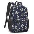 thumbnail image 2 of Pioneer Flower Floral Print Pattern 17" Waterproof Oxford School Backpacks for Teens, S-Shape Padded Straps, for School, Travel, Hiking, Camping, 2 of 5
