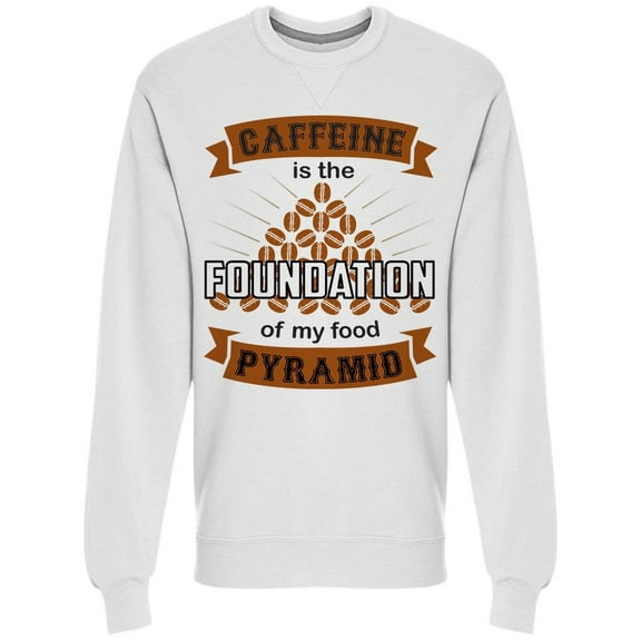 Caffeine Foundation My Pyramid Sweatshirt Men -Image by Shutterstock, Male x-Large
