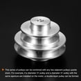 thumbnail image 4 of Uxcell V-Type Pulley 8mm Bore 41mm Outer Dia Single Groove Aluminum Alloy for 4-5MM PU Round Belt, 4 of 5