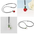 thumbnail image 3 of Collar de Botella de Perfume de Cadena de Cuerda de Nylon Ajustable Rosa, 3 of 7