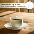 thumbnail image 7 of Cup and Saucer Display Stand, 8 Pcs Tea Cup and Saucer Holders, Teacup Coffee Mug Organizer Rack, Silver Finish Metal Mug and Saucer Stand for Tea Coffee Cups Plates, 7 of 7