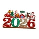 thumbnail image 3 of Decoración de escritorio de madera para árbol de Navidad, pequeña placa decorativa para estante y Estilo F, 3 of 9