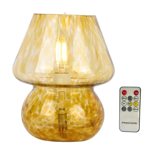 Lámpara de mesa de estilo Ins Yuyangstore Lámpara de escritorio decorativa con control remoto transparente 3 colores