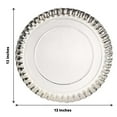 thumbnail image 2 of HLONK Lot de 10 - Assiettes de Charge en Carton Rose Doré/rose de 13” Jetables, Plateau de Service Rond avec Rebords Festonnés - 1100 G/m2 pour Réceptions de Mariage, Banquets, Événements Traités, 2 of 11